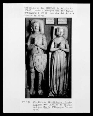 Grabfigur des Charles de Valois und der Marie d'Espagne