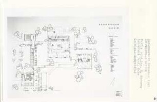 Überseehaus, Berlin-Tiergarten (Diplomarbeit bei Karl Wilhelm Ochs): Grundriss Erdgeschoss 1:200