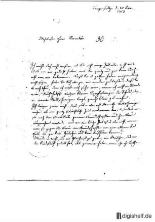 25: Brief von Johann Christoph Schmidt an Johann Wilhelm Ludwig Gleim