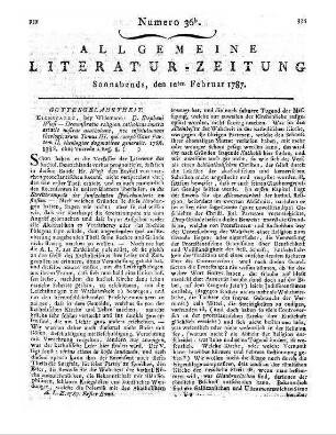 Feddersen, J. F.: Christoph Christian Sturms Leben und Charakter. Hamburg: Herold 1786