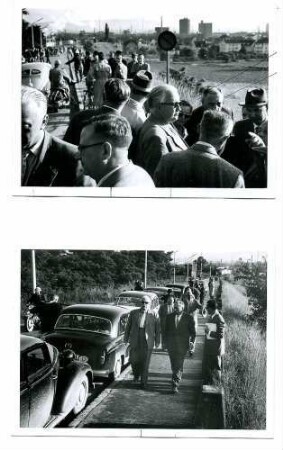 Bereisung durch den Bundesminister für Verkehr Dr. Hans-Christoph Seebohm am 19.07.1956