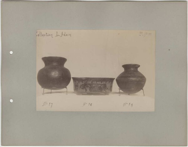 "Antiquities from San Salvador. Collection L. Adam."