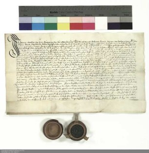 Revers Johann Walters bezüglich der Belehnung mit einer Kemenate in Altenburschla und weiteren im Einzelnen aufgeführten Lehen durch Joachim [von Gravenegg], Abt von Fulda