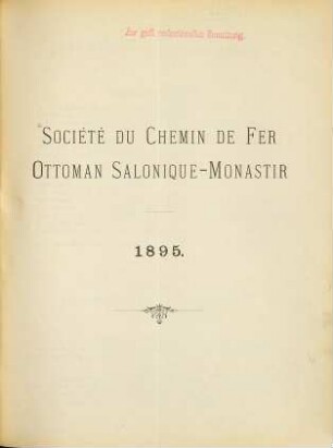 Geschäftsjahr .... 5. 1895 (1896)