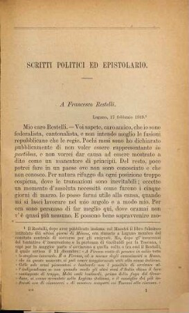 Scritti politici ed epistolario, 2