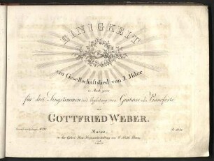 Einigkeit : ein Gesellschaftslied