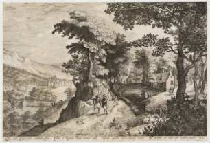 Waldlandschaft mit Fluss
