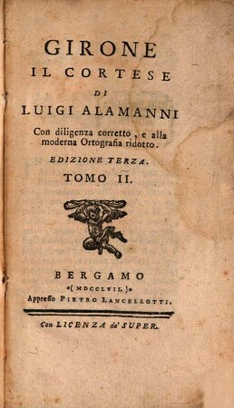 Girone Il Cortese Di Luigi Alamanni. 2