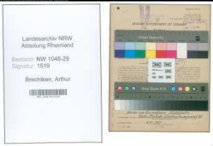 Entnazifizierung Arthur Brechtken , geb. 02.03.1892 (Beamter)