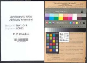 Entnazifizierung Christine Puff , geb. 12.04.1903 (Aushilfsangestellte)