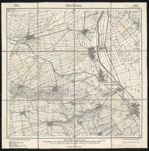 Meßtischblatt 2867 : Walschleben, 1922 : Walschleben. - Vorläuf. Ausg., Aufn. 1903, hrsg. 1905, bericht. 1922. - 1:25000. - [Berlin]: Reichsamt für Landesaufnahme, 1922. - 1 Kt.
