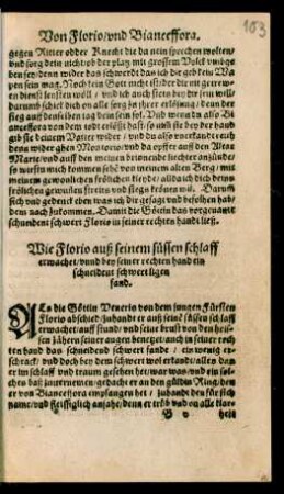 Wie Florio auß seinem süssen schlaff erwachet/ ...