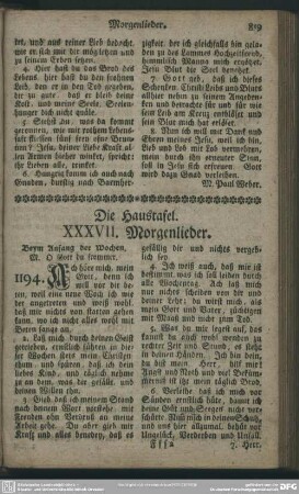 Die Haustafel