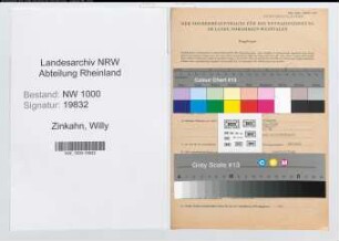 Entnazifizierung Willy Zinkahn, geb. 31.07.1908 (Beamter)