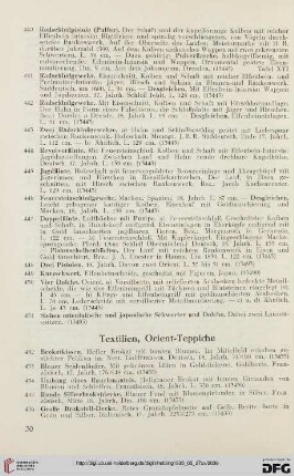 Textilien, Orient-Teppiche (Nr. 452-501)