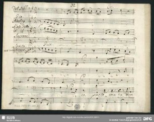 Tito Vespasiano. Excerpts - Mus.2477-F-110,32 : S, strings, bc