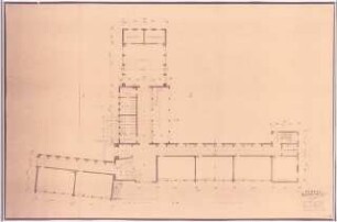 Grünflächen an der Schule Kressbronn: Schule: Grundriss Erdgeschoss 1:100 (Zeichnung des Architekten)
