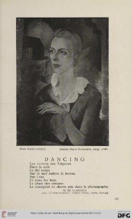 1: Dancing : (aus "Communication", Galerie Simon, Paris, Verlag)