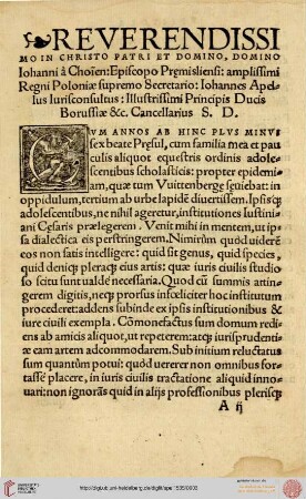 Epistola Nuncupatoria
