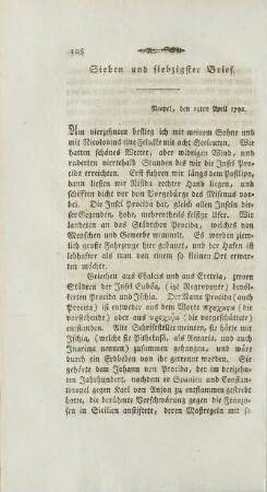 Sieben und siebzigster Brief