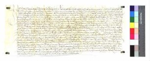 Lehenrevers des Hans Sigmund von Woellwarth zu Fachsenfeld für Propst Johann Christoph zu Ellwangen über den Mantelhof, Hofherrnhof, Affalterried, Rötenberg (Rettenberg), Treppach, Ober- und Unterrombach, das Fischwasser zu Unterböbingen die Rems gen. und den Klotzbach