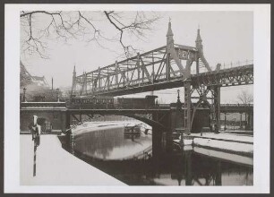 Ansichtskarte Hochbahnbrücke über Landwehrkanal, Fotografie von Hermann Rückwardt