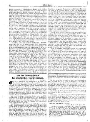 Aus der Leidensgeschichte der proletarischen Jugendbewegung