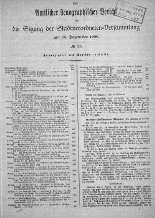 No. 38, 20. Dezember 1906