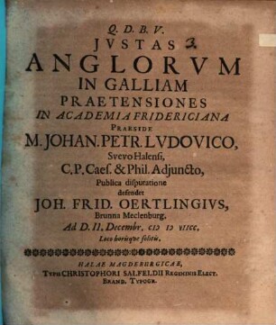 Iustas Anglorum in Galliam praetensiones