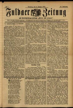 Ausgabe vom Sonntag, den 06. Januar 1895.