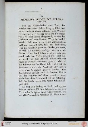 V. Menelaus findet die Helena wieder