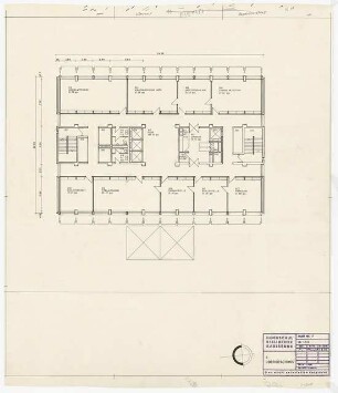 Hochschulbibliothek, Karlsruhe Neubau: Grundriss 3.OG, 1:100