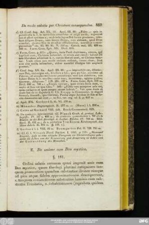 E. De unione cum Deo mystica.