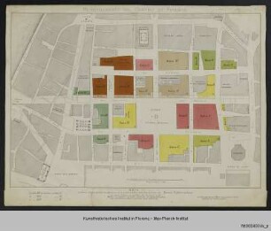 Zweiter Entwurf für die Neugestaltung des Florentiner Stadtzentrums (angenommen am 8. März 1888)