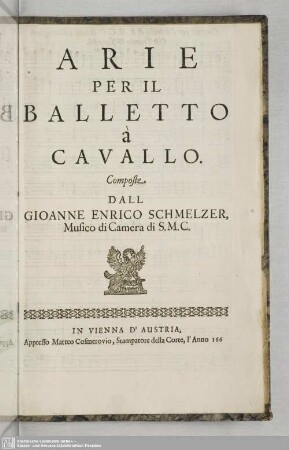 Arie per il Balletto a Cavallo