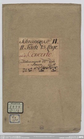 Concertos - Mus.2474-O-12 : vl, strings, bc - G; GraunWV Cv:XIII:137