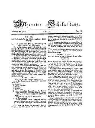 Edict, das Volksschulwesen im Großherzogthume Baden betreffend.