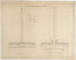 Billing, Hermann; Bühlertal (Baden-Württemberg); Kriegerdenkmal - Vorder- und Rückansicht