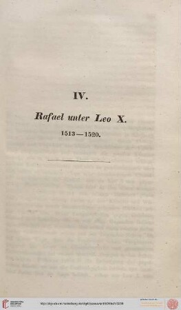 IV. Rafael unter Leo X. 1513-1520