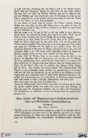 Vom Wesen und Gegenwartswert christlich-mittelalterlicher und Goethescher Naturanschauung, [2]