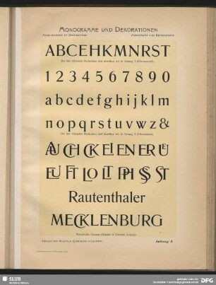 Fraktur- und Antiqua-Schriften
