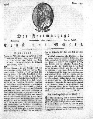 Nro. 147, Donnerstag den 24. Julius 1806