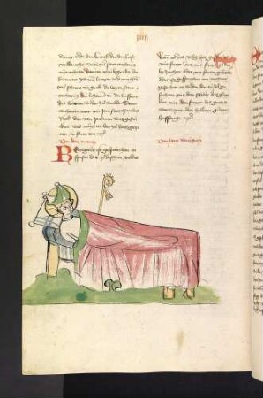 Bischof Remigius von Reims auf seinem Totenbett