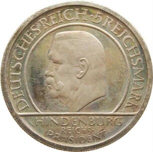 5 Reichsmark - 10 Jahre Verfassung
