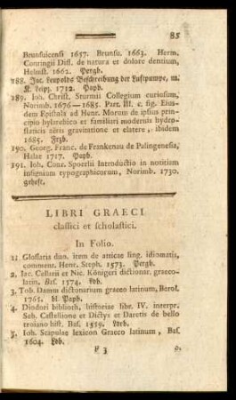 Libri graeci classici et scholastici