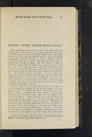 British Guiana under Dutch rule