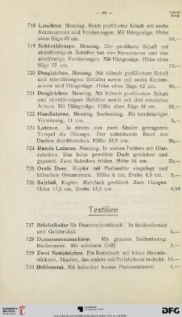 Textilien (Nr. 727-773)