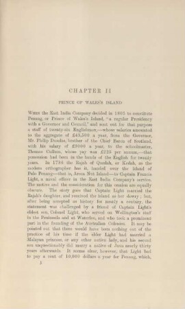 Chapter II. Prince of Wales's Island