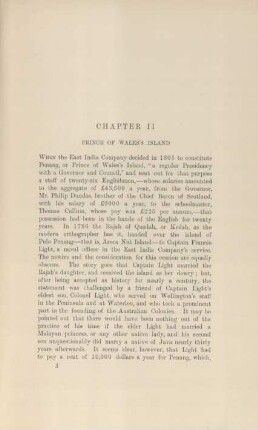 Chapter II. Prince of Wales's Island