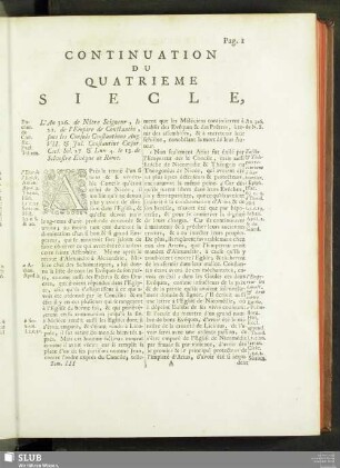 Continuation Du Quatrieme Siecle